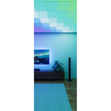 Nanoleaf - SET 3x LED RGBW Prigušiva stropna svjetiljka SKYLIGHT 1xLED/18W/230V + 2xLED/16W/230V 2700-6500K Wi-Fi