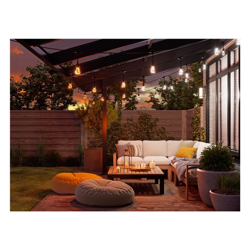 Nanoleaf - Set za proširenje LED RGBWIC Prigušivi vanjski lanac GIRLANDA 20xLED 15m 2700-6500K Wi-Fi IP65