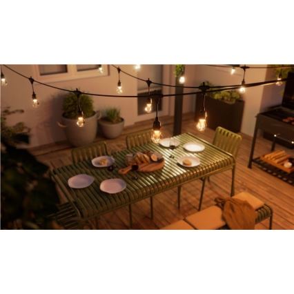 Nanoleaf - Set za proširenje LED RGBWIC Prigušivi vanjski lanac GIRLANDA 20xLED 15m 2700-6500K Wi-Fi IP65