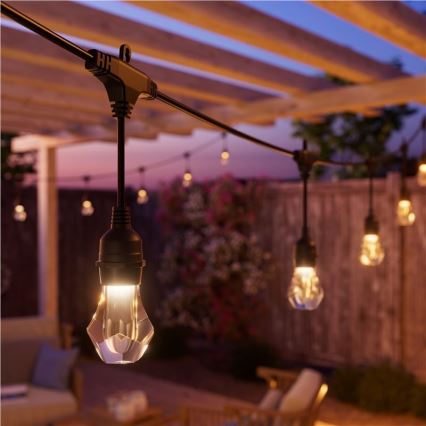 Nanoleaf - LED RGBWIC vanjska girlanda s mogućnošću prigušivanja, 20 LED, 15 m, 2700–6500K, Wi-Fi, IP65