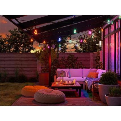 Nanoleaf - LED RGBWIC vanjska girlanda s mogućnošću prigušivanja, 20 LED, 15 m, 2700–6500K, Wi-Fi, IP65
