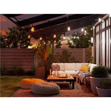 Nanoleaf - LED RGBWIC vanjska girlanda s mogućnošću prigušivanja, 20 LED, 15 m, 2700–6500K, Wi-Fi, IP65