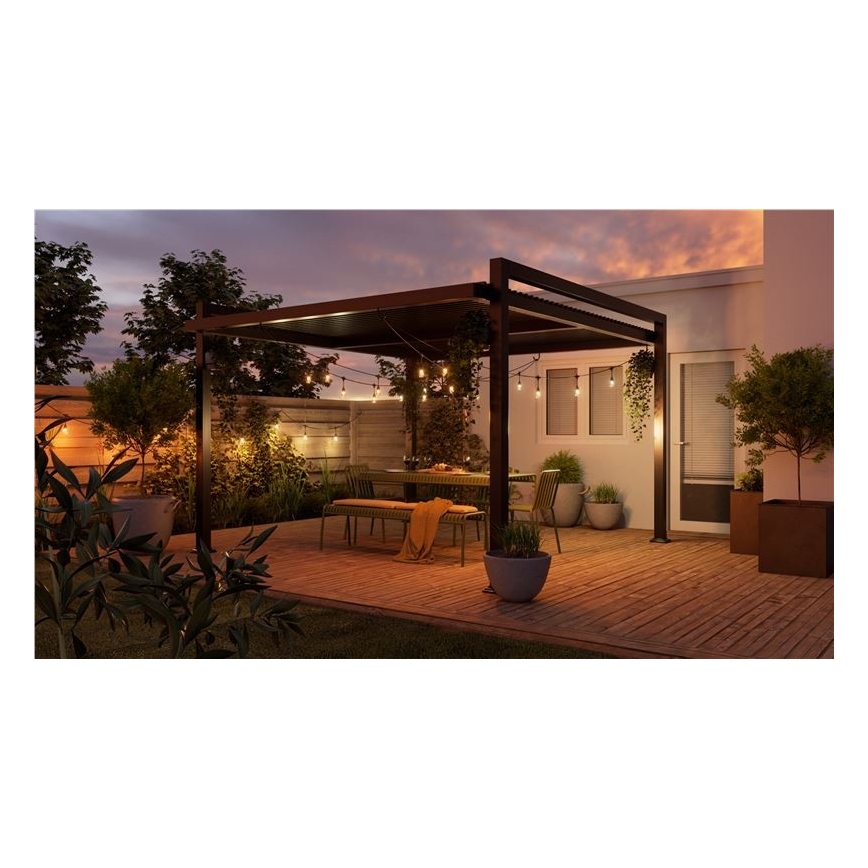 Nanoleaf - LED RGBWIC vanjska girlanda s mogućnošću prigušivanja, 20 LED, 15 m, 2700–6500K, Wi-Fi, IP65