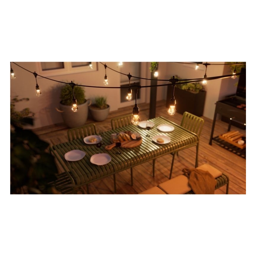 Nanoleaf - LED RGBWIC vanjska girlanda s mogućnošću prigušivanja, 20 LED, 15 m, 2700–6500K, Wi-Fi, IP65