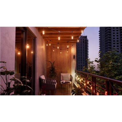 Nanoleaf - LED RGBWIC Prigušivi vanjski lanac GIRLANDA 20xLED 15m 2700-6500K Wi-Fi IP65