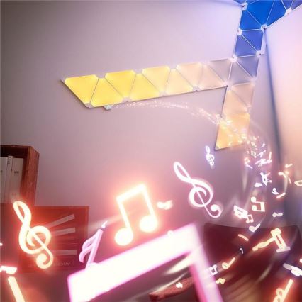 Nanoleaf - SET 15x LED RGB Prigušivi panel RHYTHM LED/2W/230V Wi-Fi