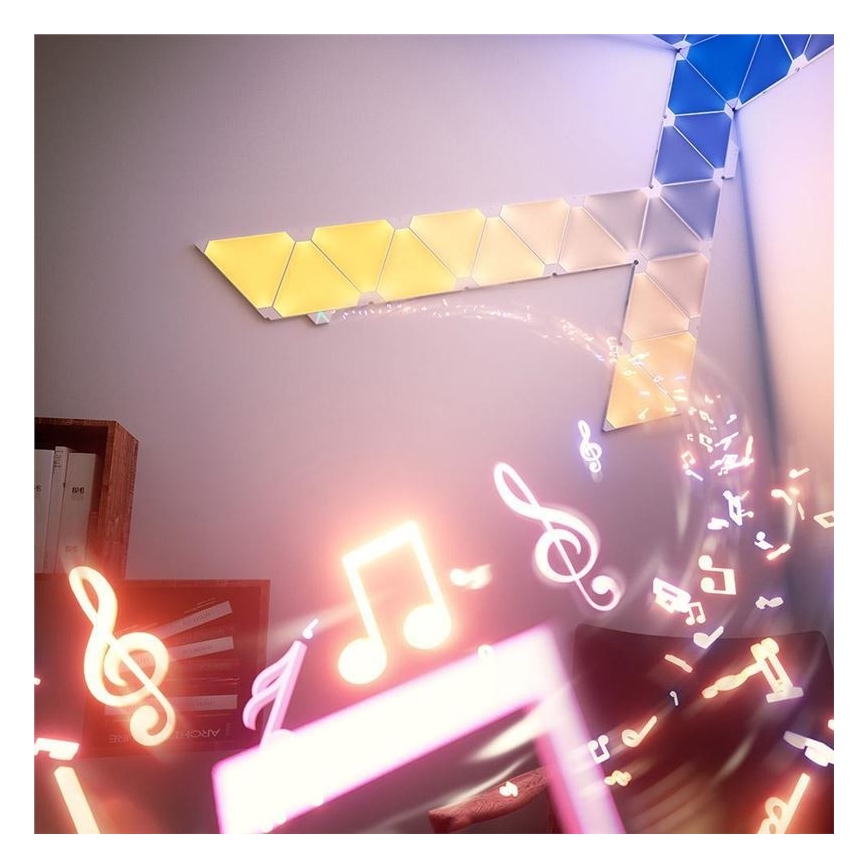 Nanoleaf - SET 15x LED RGB Prigušivi panel RHYTHM LED/2W/230V Wi-Fi