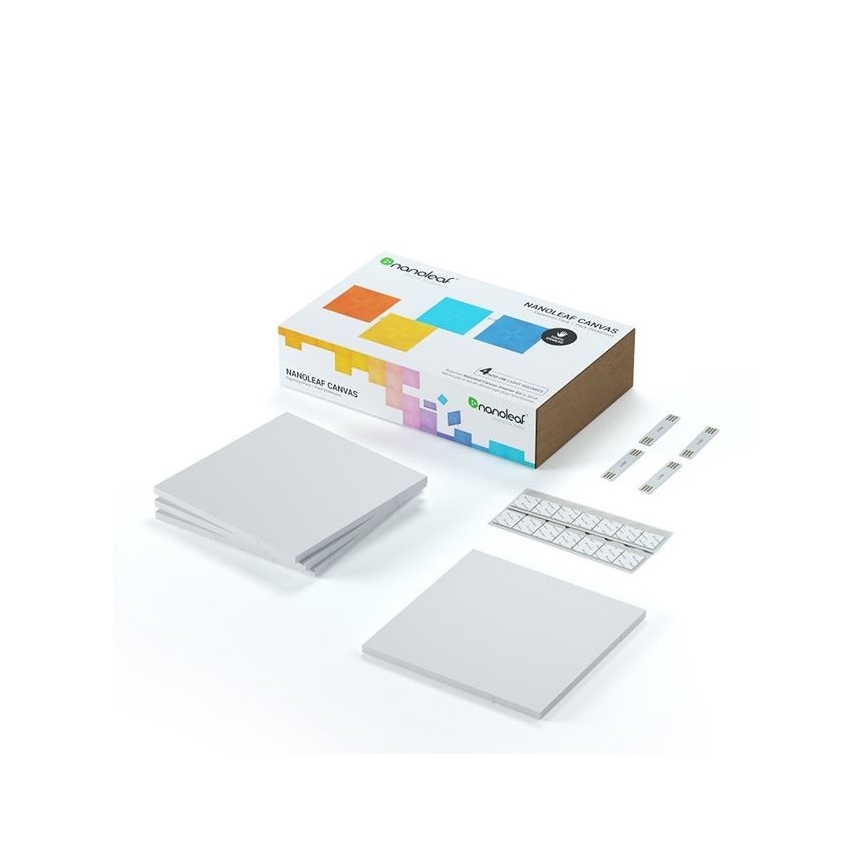 Nanoleaf - SET 4x LED RGB Prigušivi panel CANVAS LED/1W/230V Wi-Fi