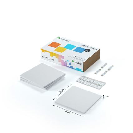 Nanoleaf - SET 4x LED RGB Prigušivi panel CANVAS LED/1W/230V Wi-Fi