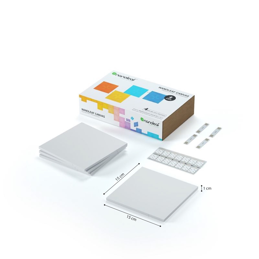 Nanoleaf - SET 4x LED RGB Prigušivi panel CANVAS LED/1W/230V Wi-Fi