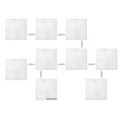 Nanoleaf - SET 9x LED RGB Prigušivi panel CANVAS LED/1W/230V 1200-6500K Wi-Fi