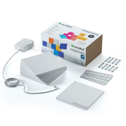 Nanoleaf - SET 9x LED RGB Prigušivi panel CANVAS LED/1W/230V 1200-6500K Wi-Fi