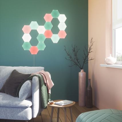 Nanoleaf - SET 3x LED RGB Prigušivi panel HEXAGON LED/2W/230V Wi-Fi