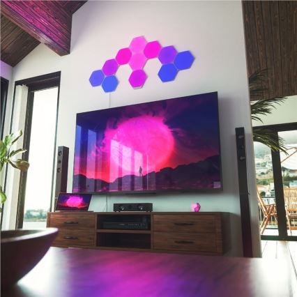 Nanoleaf - SET 9x LED RGB Prigušivi panel HEXAGON LED/2W/230V Wi-Fi