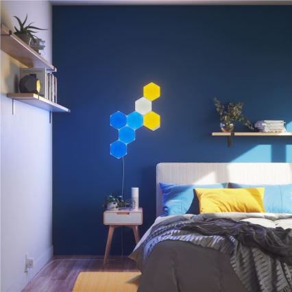 Nanoleaf - SET 9x LED RGB Prigušivi panel HEXAGON LED/2W/230V Wi-Fi