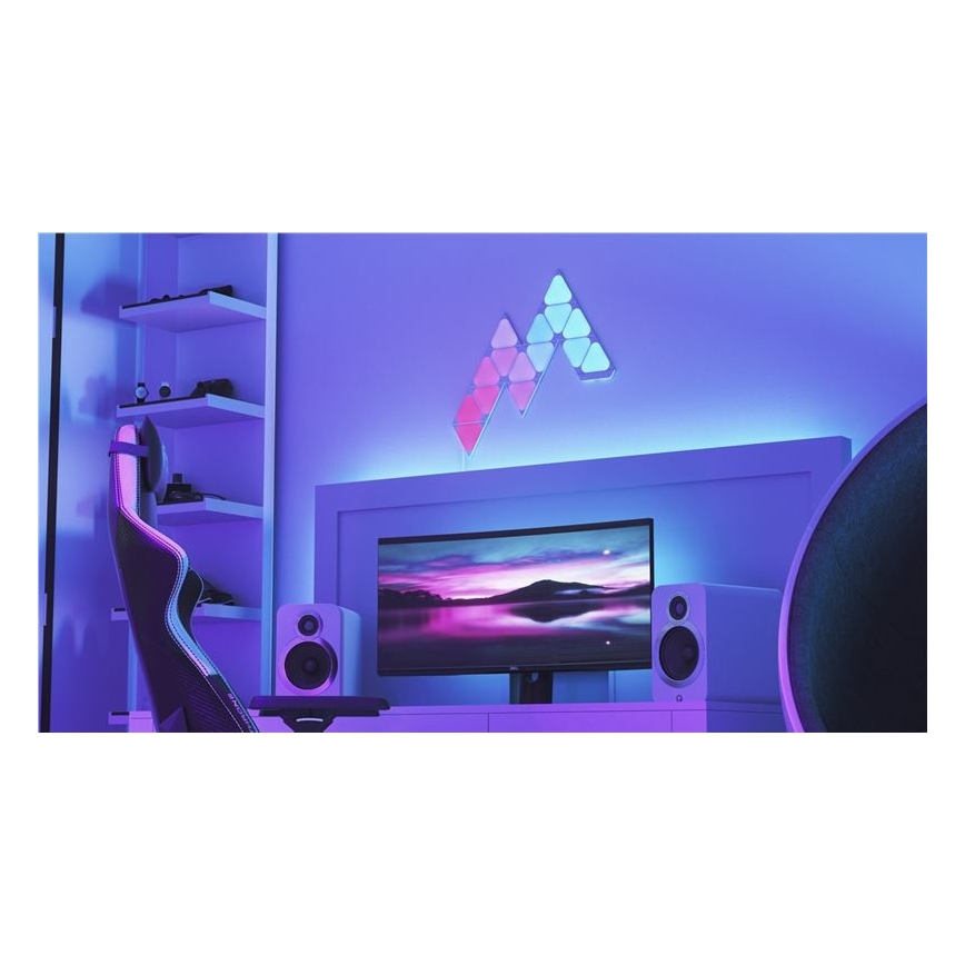 Nanoleaf - SET za proširenje 10x LED RGB Prigušivi panel TRIANGLES LED/0,5/230V Wi-Fi
