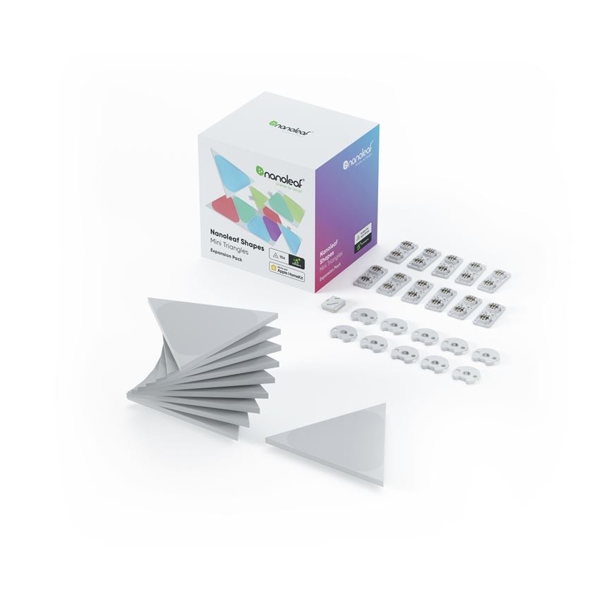 Nanoleaf - SET za proširenje 10x LED RGB Prigušivi panel TRIANGLES LED/0,5/230V Wi-Fi
