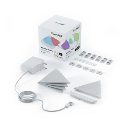 Nanoleaf - SET 5x LED RGB Prigušivi panel TRIANGLES LED/0,5W/230V 1200-6500K Wi-Fi