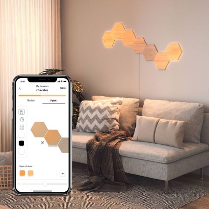 Nanoleaf - SET 3x LED Prigušivi panel HEXAGONS LED/2W/230V Wi-Fi