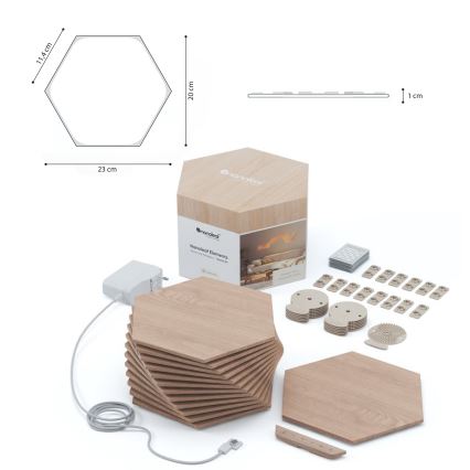 Nanoleaf - SET 13x LED Prigušivi panel HEXAGONS LED/2W/230V Wi-Fi