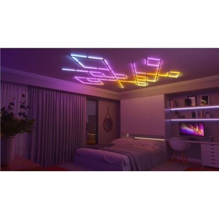 Nanoleaf - SET 9x LED RGBW prigušivačka traka LINES LED/2W/230V 1200-6000K Wi-Fi