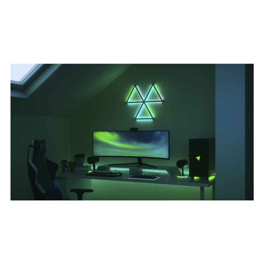 Nanoleaf - SET 9x LED RGBW Prigušiva lajsna LINES LED/2W/230V 1200-6000K Wi-Fi