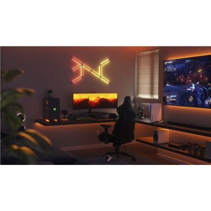 Nanoleaf - SET 9x LED RGBW Prigušiva lajsna LINES LED/2W/230V 1200-6000K Wi-Fi