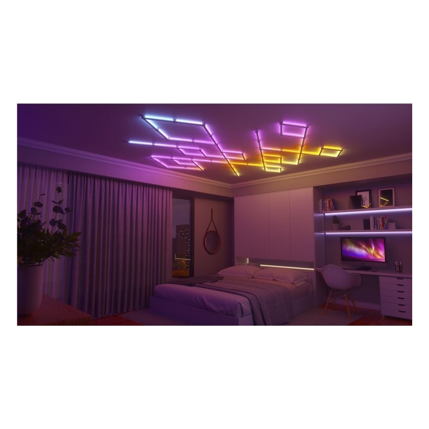 Nanoleaf - SET 9x LED RGBW Prigušiva lajsna LINES LED/2W/230V 1200-6000K Wi-Fi