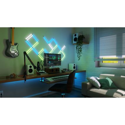 Nanoleaf - SET 4x LED RGBW Prigušiva lajsna LINES LED/2W/230V 1200-6000K Wi-Fi