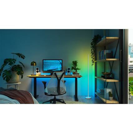 Nanoleaf - LED RGBW podna lampa s mogućnošću prigušivanja LED/22W/230V 2200-6500K Wi-Fi bijela