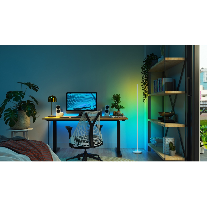 Nanoleaf - LED RGBW podna lampa s mogućnošću prigušivanja LED/22W/230V 2200-6500K Wi-Fi bijela
