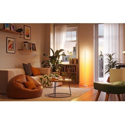 Nanoleaf - LED RGBW podna lampa s mogućnošću prigušivanja LED/22W/230V 2200-6500K Wi-Fi bijela