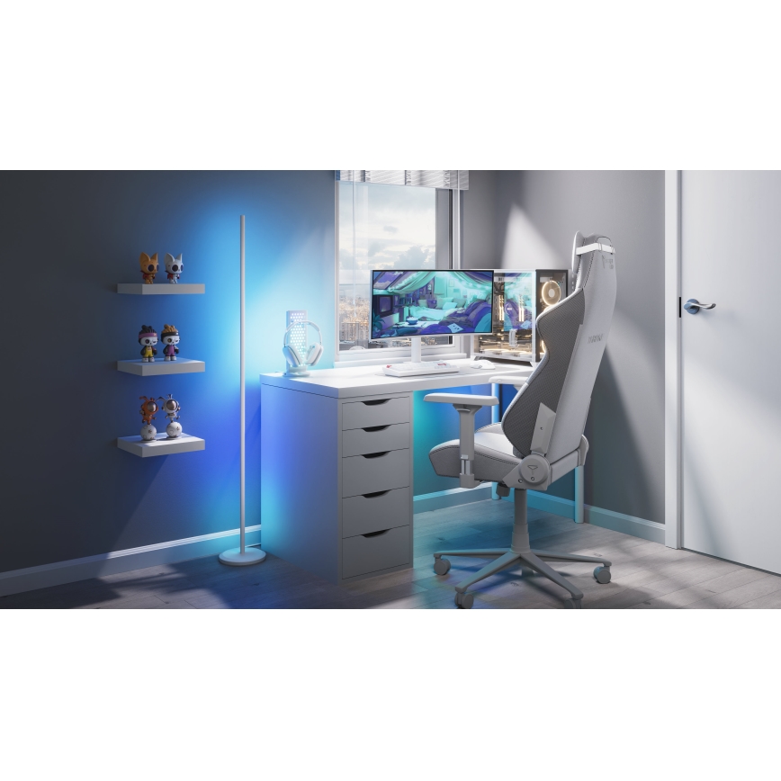 Nanoleaf - LED RGBW podna lampa s mogućnošću prigušivanja LED/22W/230V 2200-6500K Wi-Fi bijela