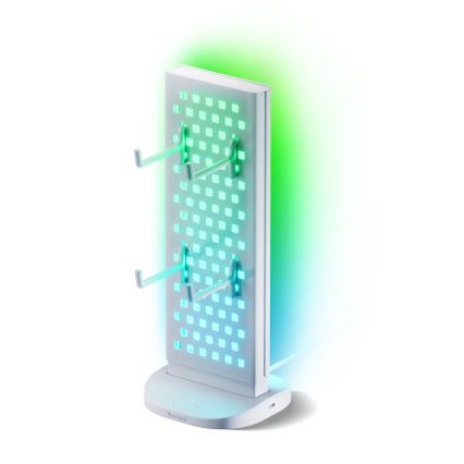 Nanoleaf - LED RGBIC prigušiva stolna stanica za punjenje 3 u 1 5V 2700-6500K bijela