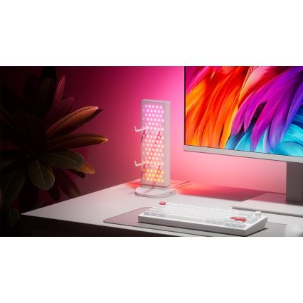 Nanoleaf - LED RGBIC prigušiva stolna stanica za punjenje 3 u 1 5V 2700-6500K bijela