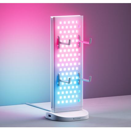 Nanoleaf - LED RGBIC prigušiva stolna stanica za punjenje 3 u 1 5V 2700-6500K bijela