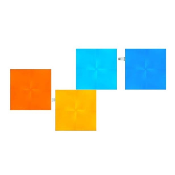 Nanoleaf - SET 4x LED RGB Prigušivi panel CANVAS LED/1W/230V Wi-Fi