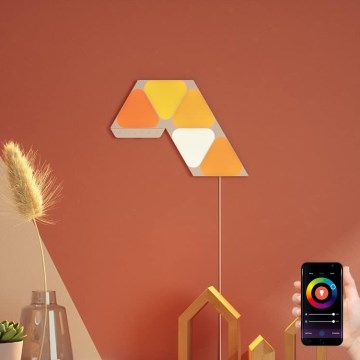 Nanoleaf - SET 5x LED RGB Prigušivi panel TRIANGLES LED/0,5W/230V 1200-6500K Wi-Fi
