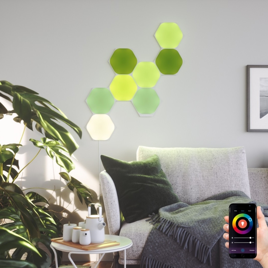 Nanoleaf - SET 9x LED RGB Prigušivi panel SHAPES HEXAGON LED/2W/230V 1200-6500K Wi-Fi