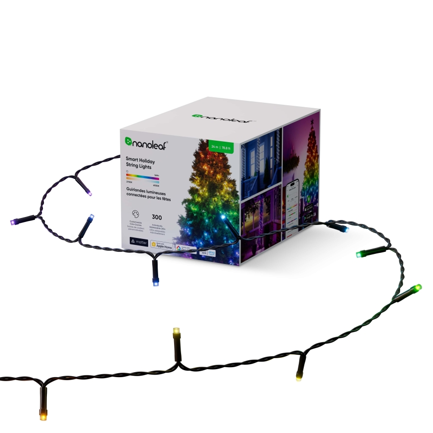 Nanoleaf - LED RGBW Vanjske božićne lampice ESSENTIALS 300xLED 2x12m 2700-6500K Wi-Fi IP67