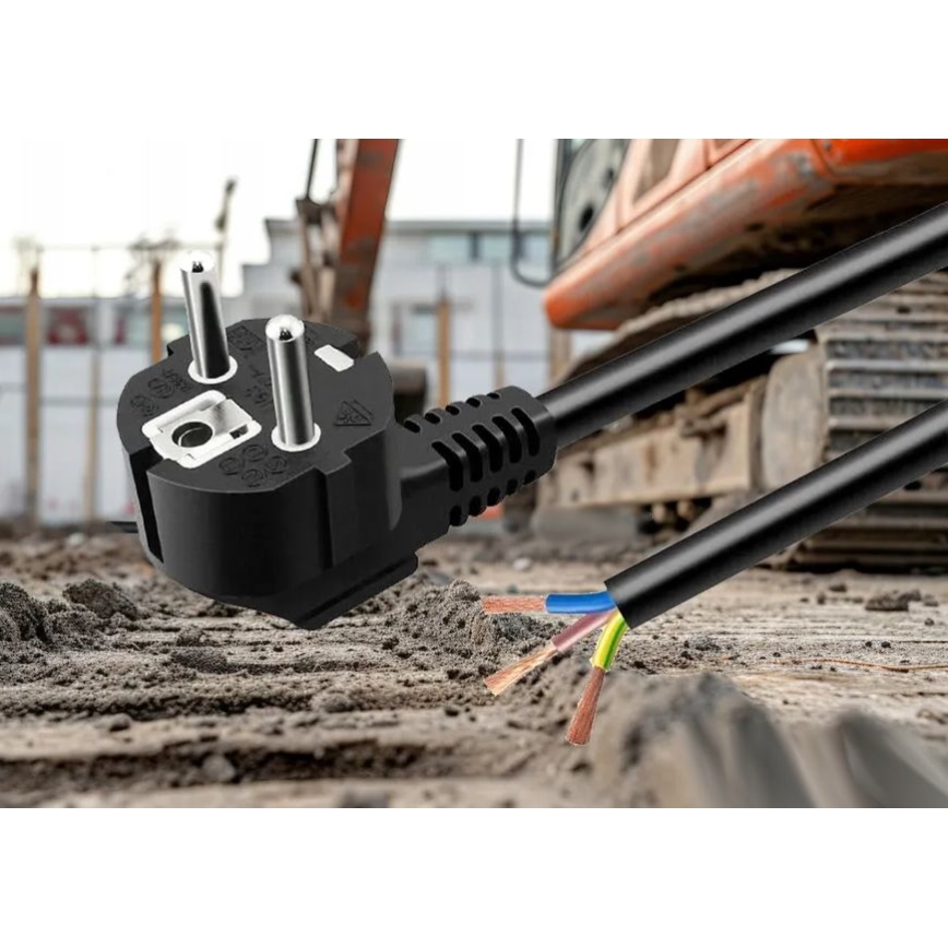Napajajući kabel 3 m, 230 V, crne boje