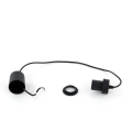 Napajajući kabel EDI 1xE27/60W/230V 90 cm crni