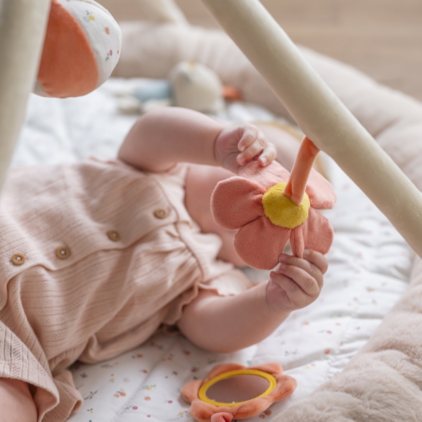 Nattou - Dječja igraća deka s lukom MILA, ZOE & LANA bež