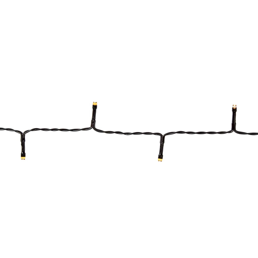 LED Vanjske božićne lampice 96xLED/7 funkcija/3xAA 7,7m IP44 topla bijela