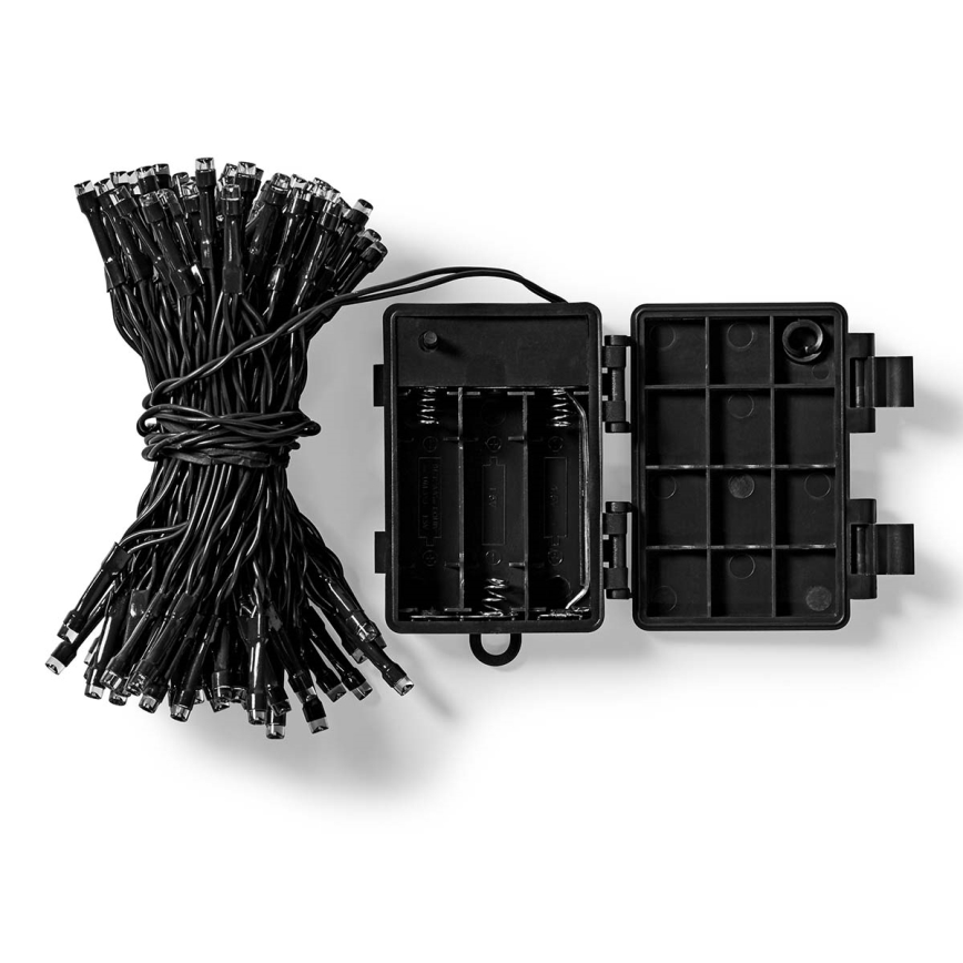 LED vanjski niz lampica 96xLED/7 funkcija/3xAA 7,7m IP44 topla bijela