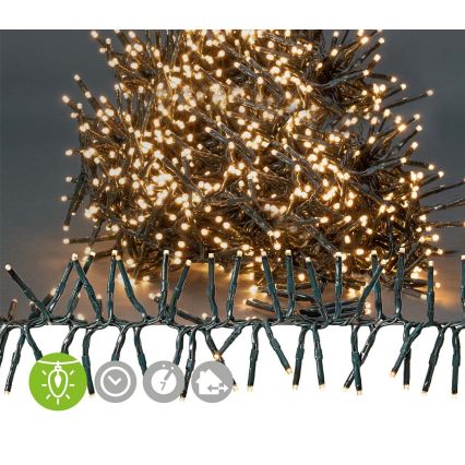 LED vanjski niz 1512xLED/7 funkcija 14m IP44 topla bijela