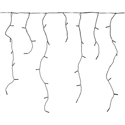LED Vanjska božićna svjetlosna zavjesa 180xLED/7 funkcija 10,9m IP44 topla bijela