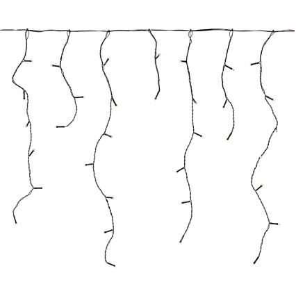 LED vanjska zavjesa 180x LED/7 funkcija 10,9 m IP44 topla bijela