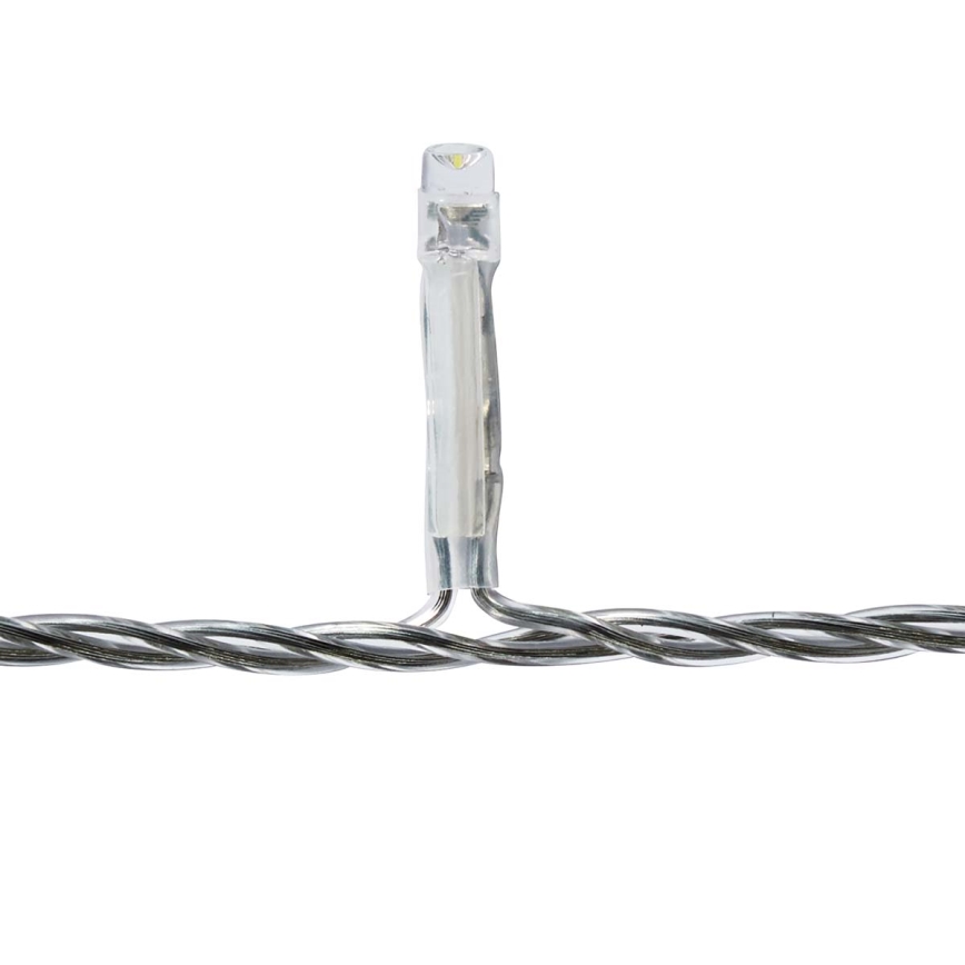 LED vanjska božićna zavjesa 180xLED/7 funkcija 10,9m IP44 hladna bijela