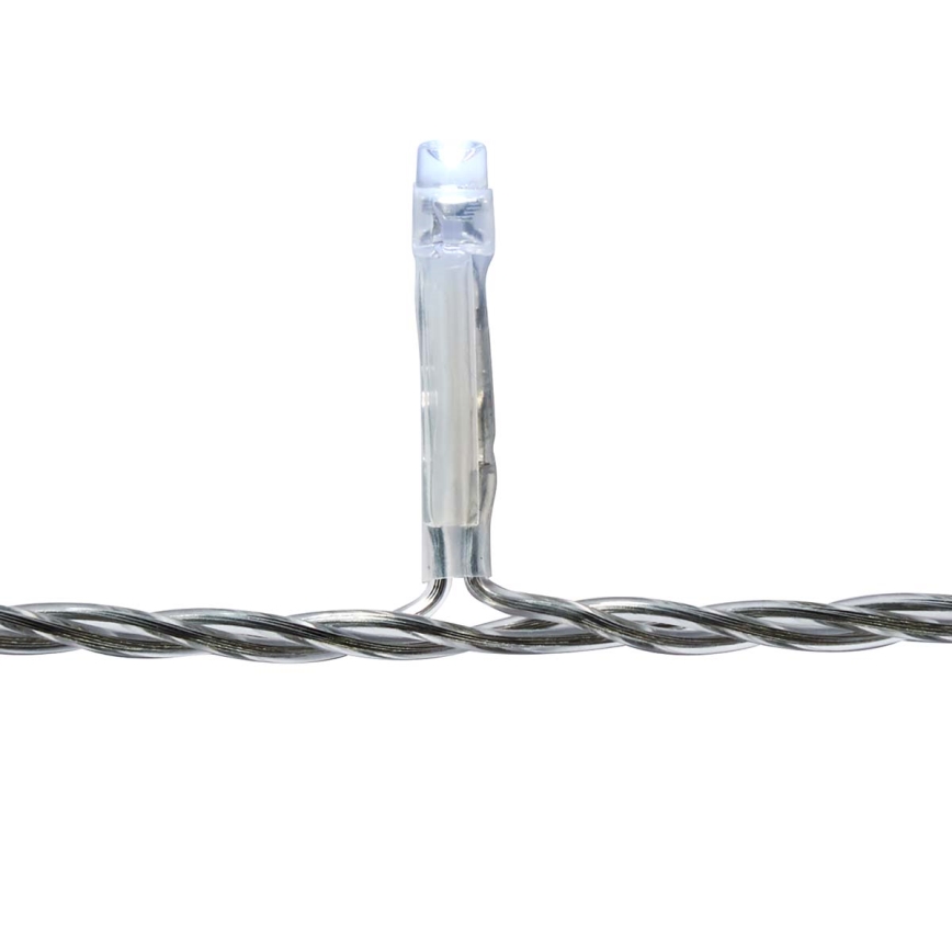 LED Vanjski božićni zavjes 180xLED/7 funkcija 10,9m IP44 hladno bijela